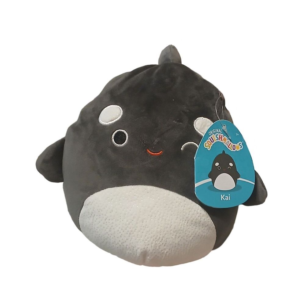 Kai the Orca is a black Squishmallow. 8 Inches.